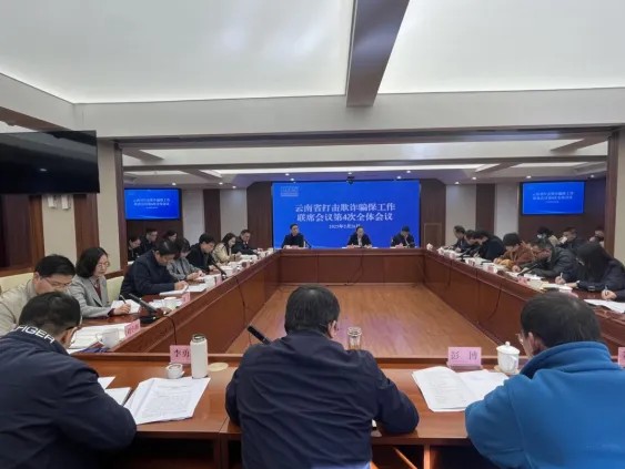 av视频打击欺诈骗取医疗保障基金工作联席会议第4次全体会议在昆明召开