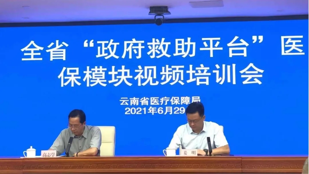 省医保局召开全省政府救助平台医保模块视频培训会