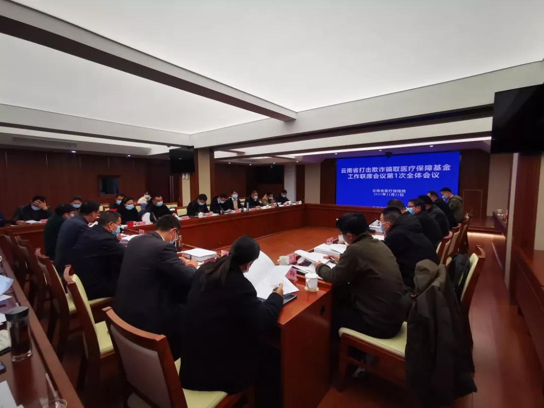 av视频打击欺诈骗取医疗保障基金工作联席会议第一次全体会议在昆召开